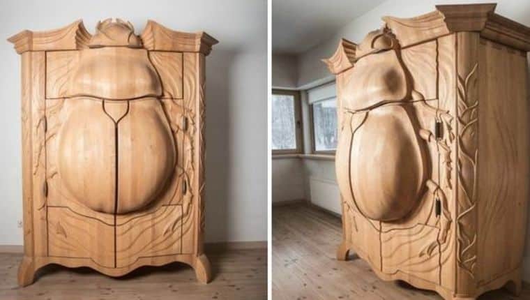 Designová skříň ve tvaru brouka